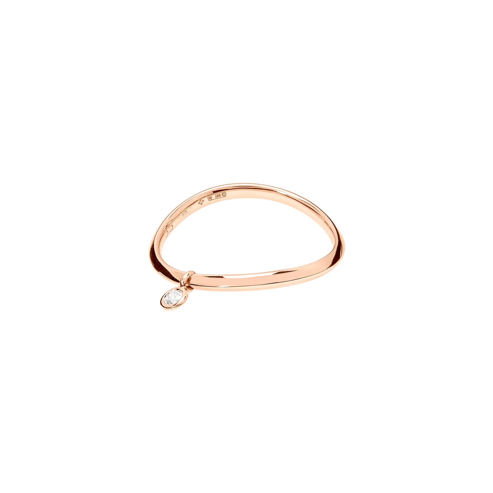 Bague Dodo Essentials en or rose et diamant