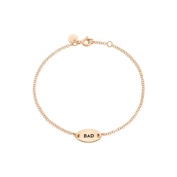 Bracelet Dodo Good/Bad en or rose, 16cm