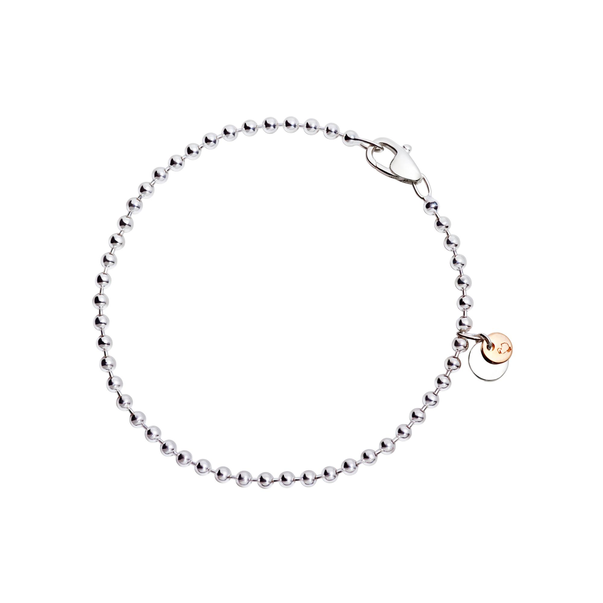 Bracelet Dodo Bollicine En Argent Et Or Rose - Argent 925/1000ème/Or Rose 750/1000ème - Rose