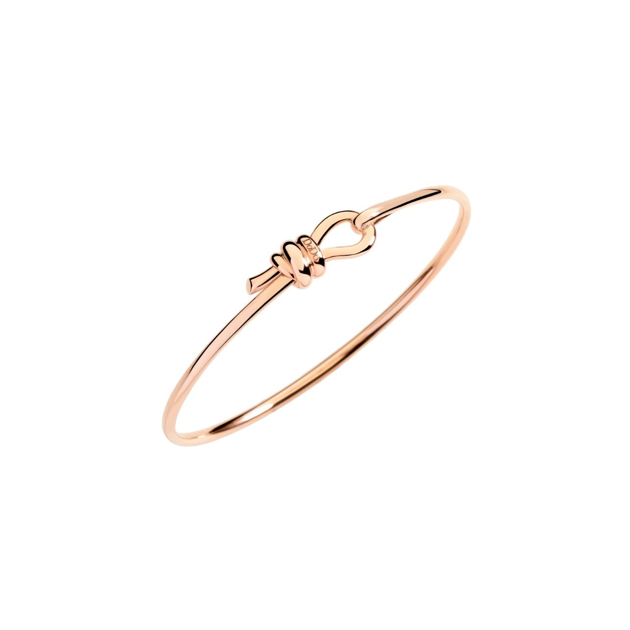 Bracelet Bangle DoDo Nodo En Or Rose - Or Rose 375/1000ème - Rose