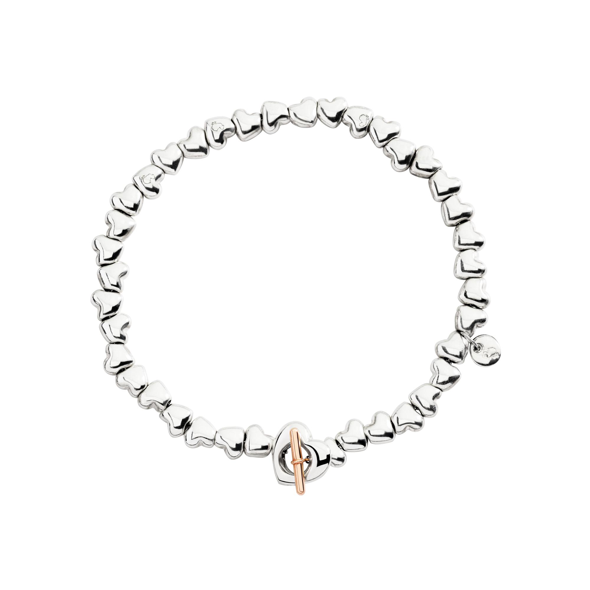 Bracelet DoDo Cuore en argent et or rose 375/1000ème
