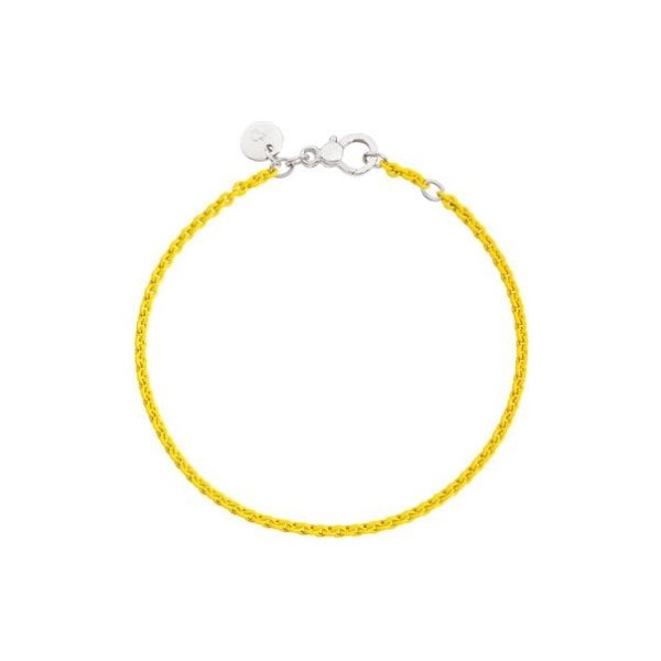 Bracelet Dodo Everyday en argent laqué jaune, 17cm