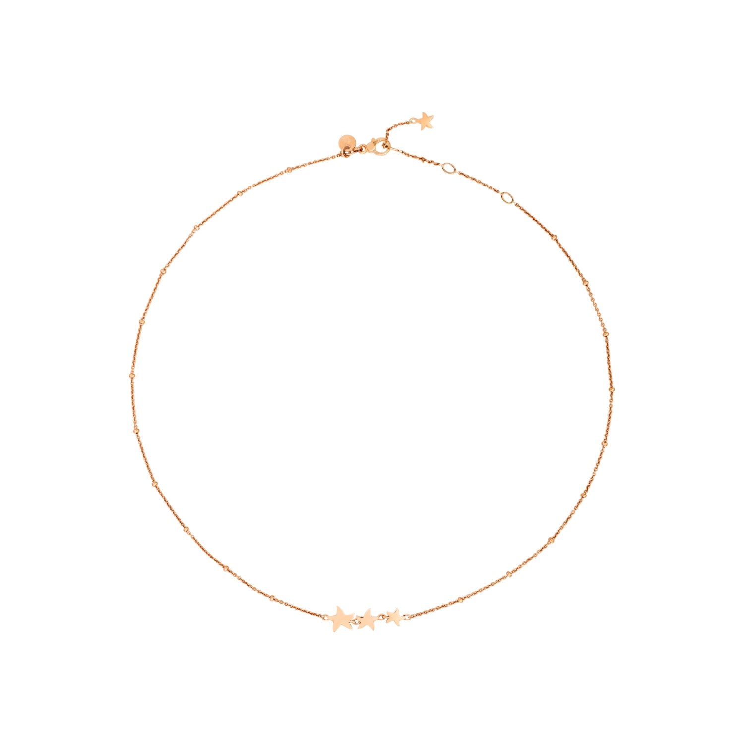 Collier Dodo Stellina En Or Rose, 42cm - Or Rose 750/1000ème - Rose
