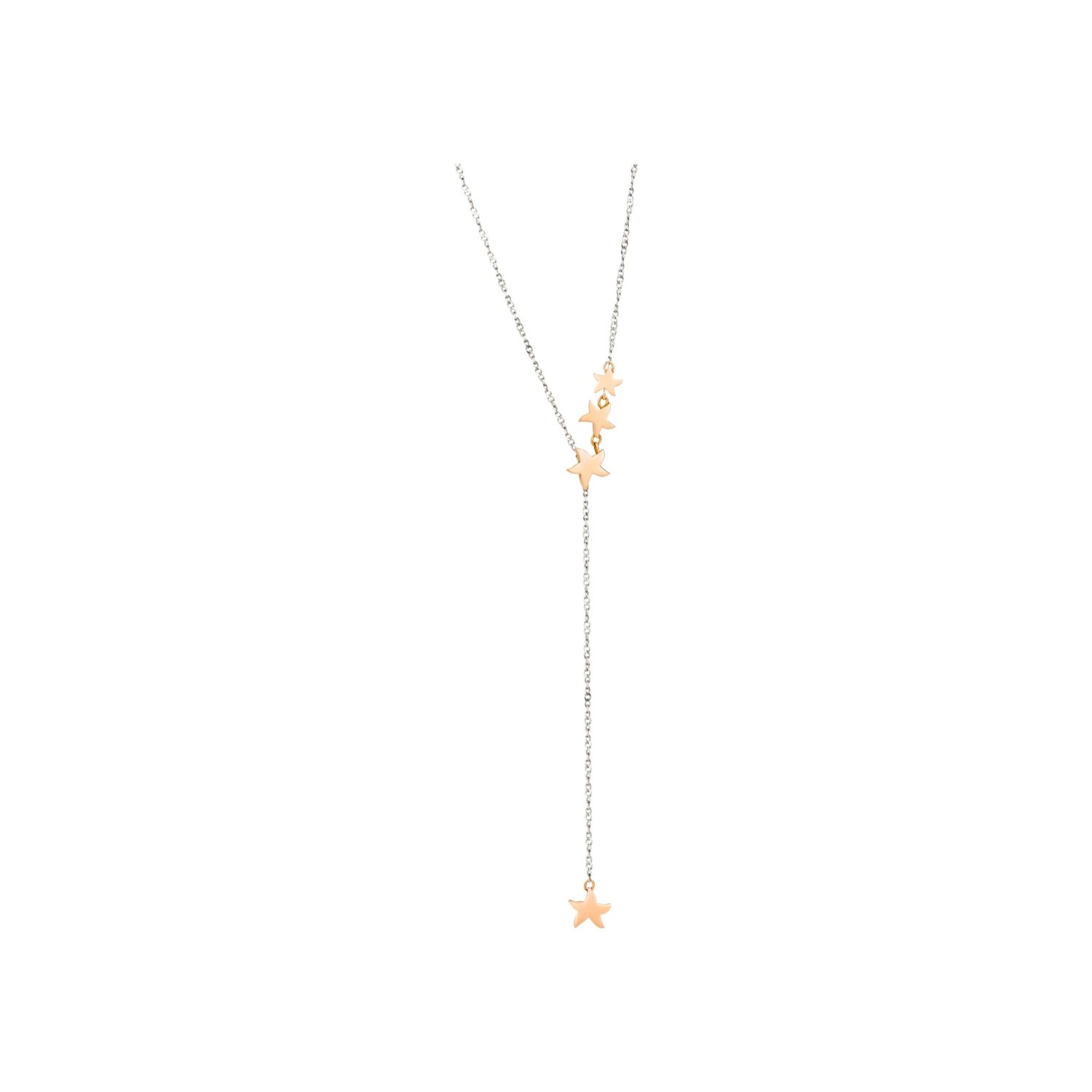 Collier Dodo Stellina En Or Rose, 50 Cm - Or Rose 750/1000ème - Rose
