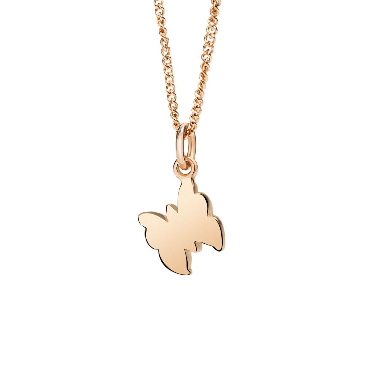 Collier DoDo Papillon en or rose  