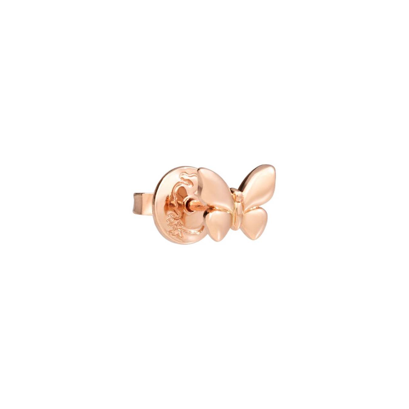 Mono boucle d'oreille clou DoDo Papillon en or rose