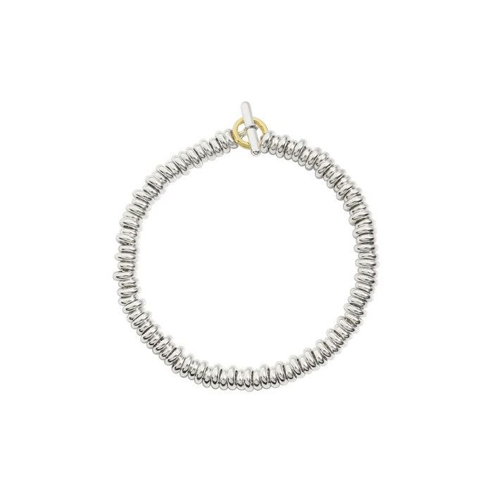 Bracelet DoDo Rondelles en Argent et or jaune longueur 17.5cm