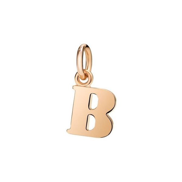 Pendentif DoDo Lettre B en Or rose