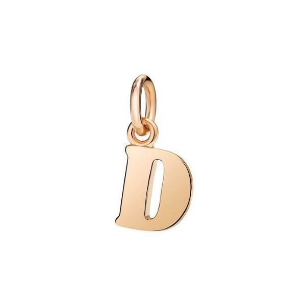 Pendentif DoDo Lettre D en Or rose