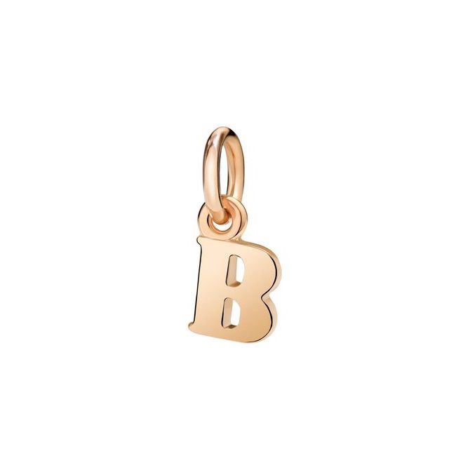 Pendentif DoDo mini Lettre B en Or rose