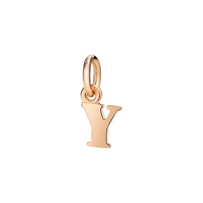 Pendentif DoDo Mini Lettre Y En Or Rose - Or Rose 375/1000ème - Rose