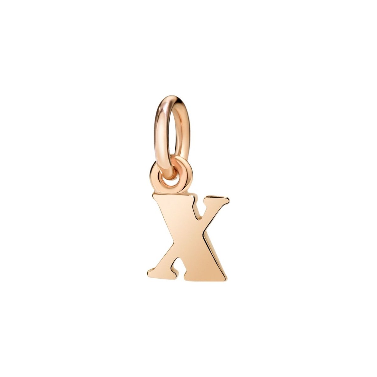 Pendentif DoDo Lettre X En Or Rose - Or Rose 375/1000ème - Rose