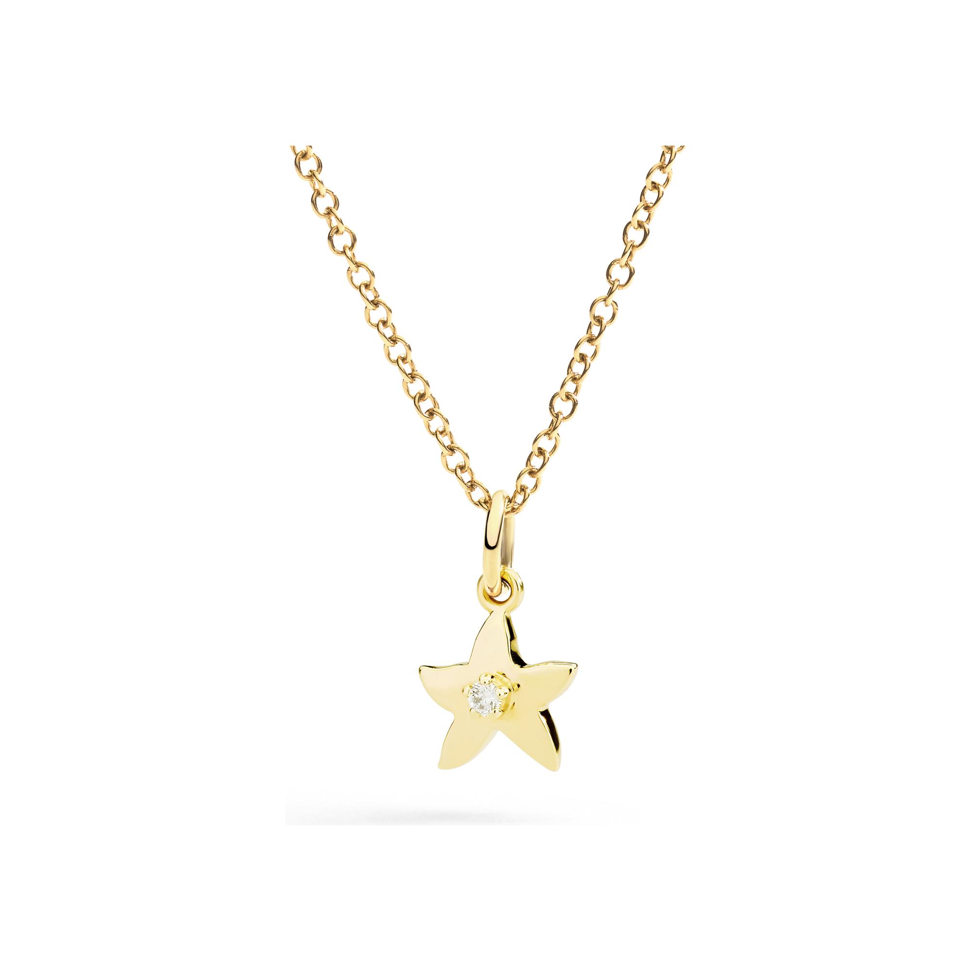Charm Dodo Universe étoile en or jaune et diamant