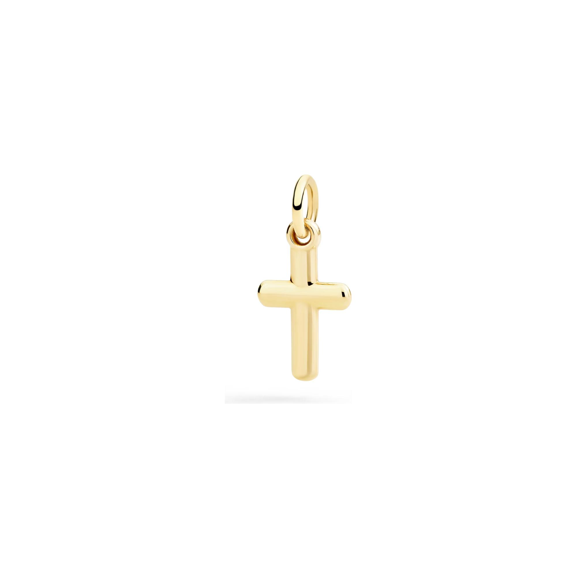 Pendentif croix Dodo en or jaune