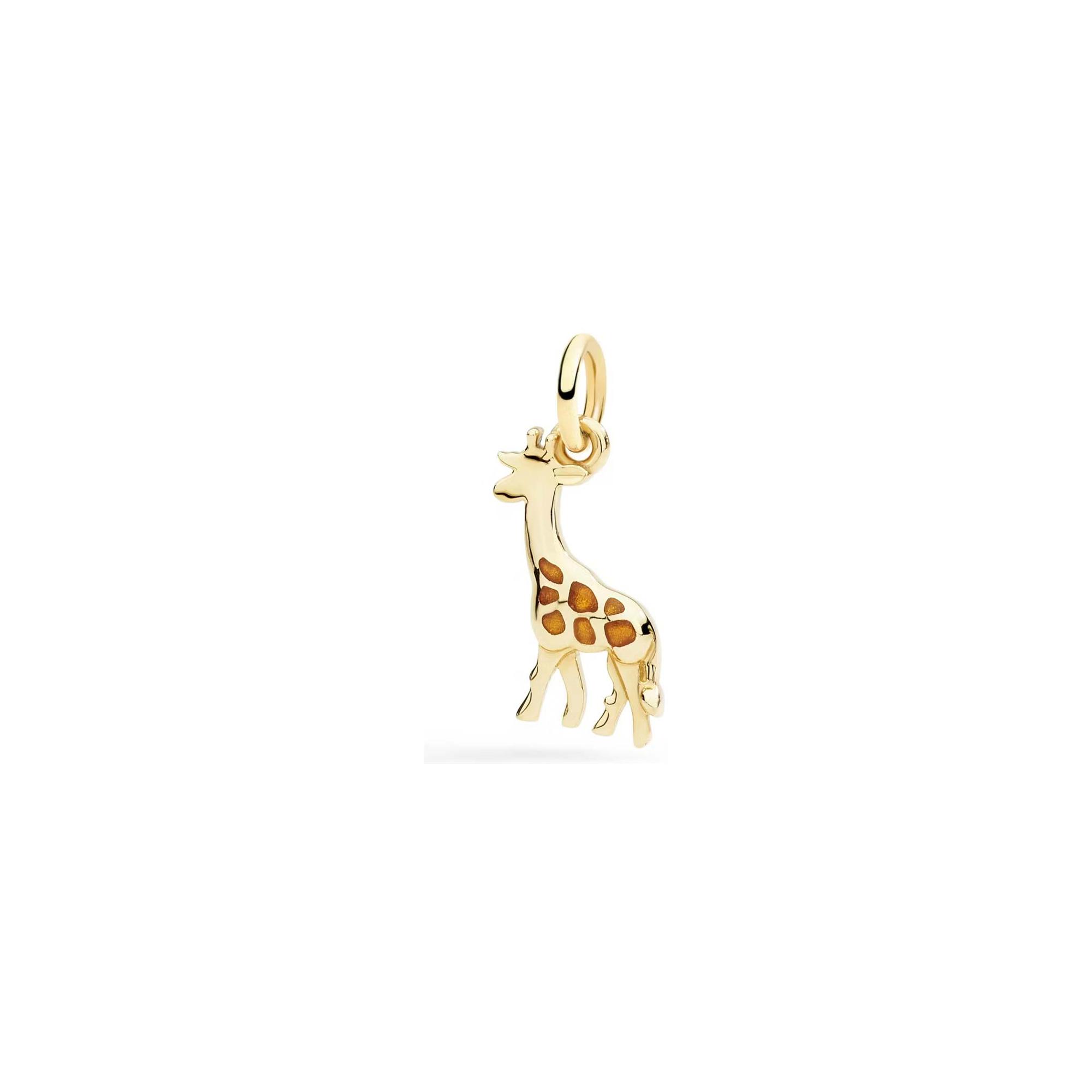 Pendentif Dodo Nature Girafe En Or Jaune Et Email - Or Jaune 375/1000ème/Email - Jaune