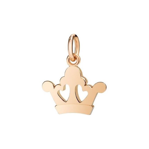 Pendentif DoDo Couronne De Reine En Or Rose - Or Rose 375/1000ème - Rose