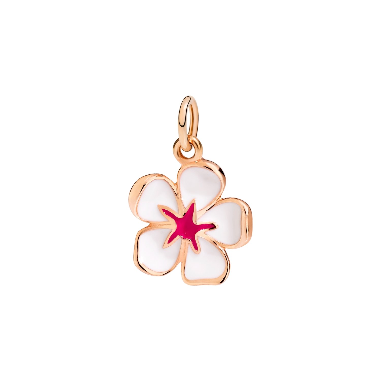 Pendentif DoDo Nature Fleur De Cerisier en or rose et émail