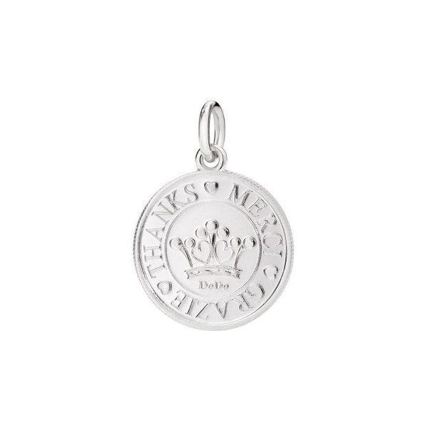 Pendentif DoDo Pièce De Monnaie Merci En Argent - Argent 925/1000ème