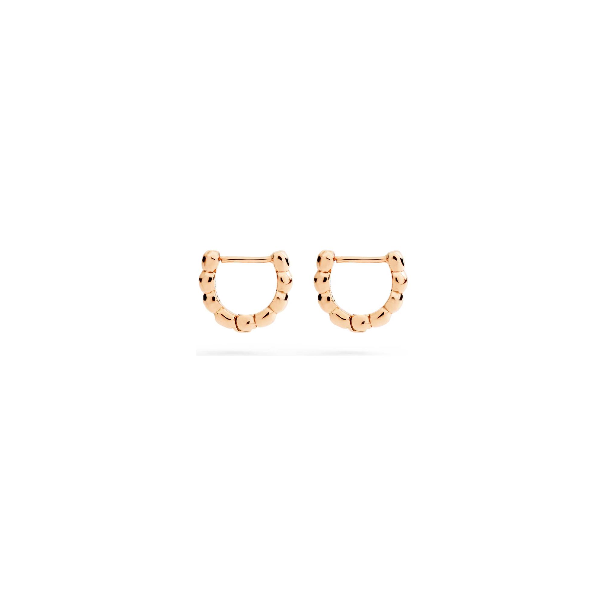 Boucles D'oreilles Créoles Dodo Granelli En Or Rose - Or Rose 375/1000ème - Rose