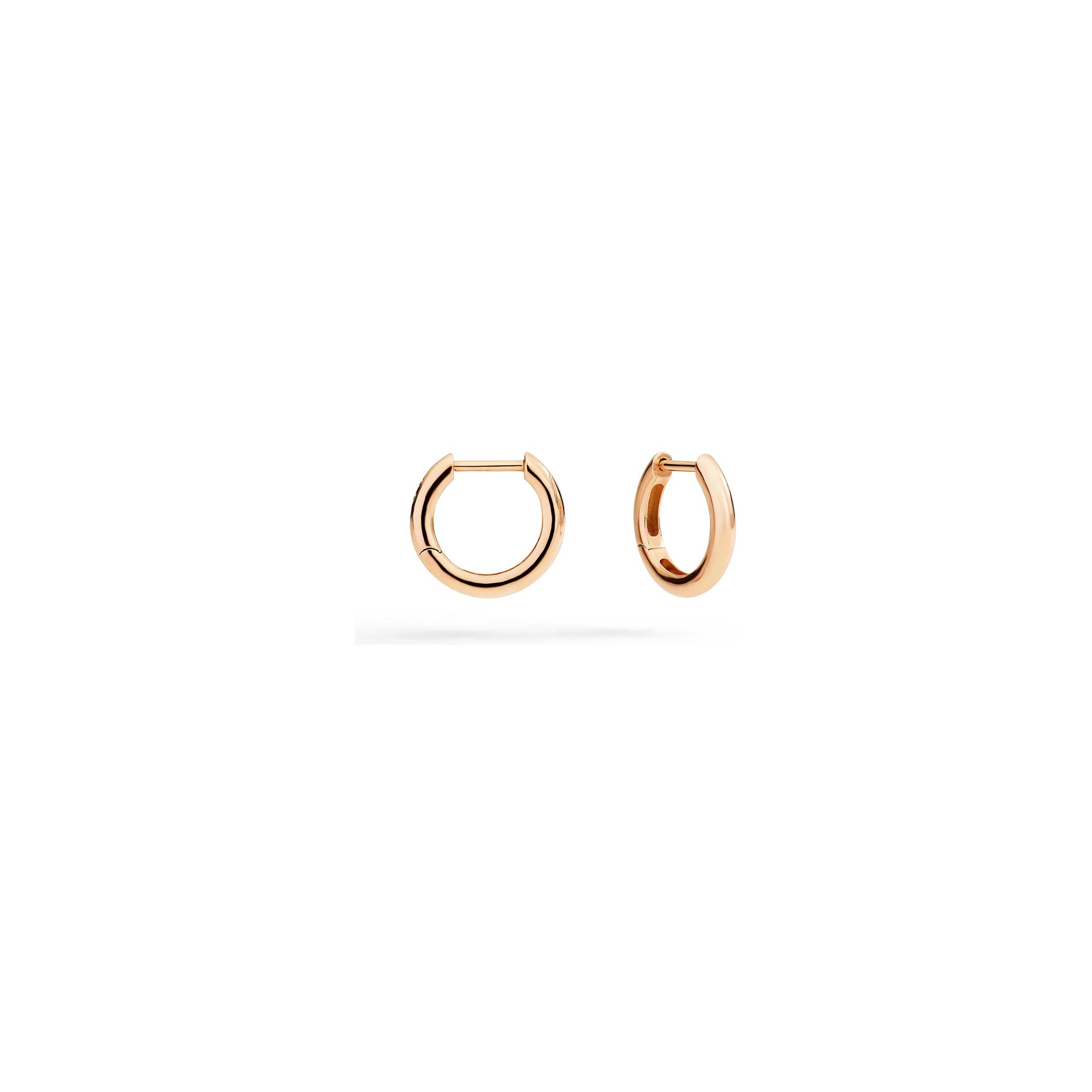 Boucles D'oreilles Créoles Dodo Essentials En Or Rose - Or Rose 375/1000ème - Rose