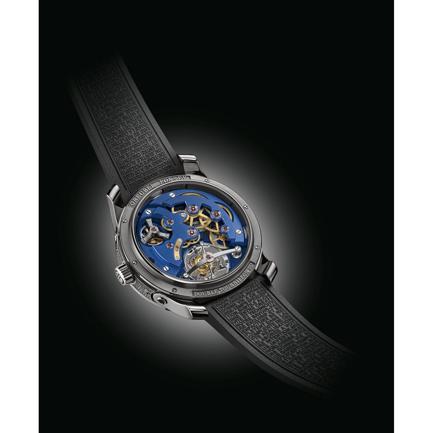 Tourbillon Achat Greubel Montre Forsey Double Technique Blue zVSMUp