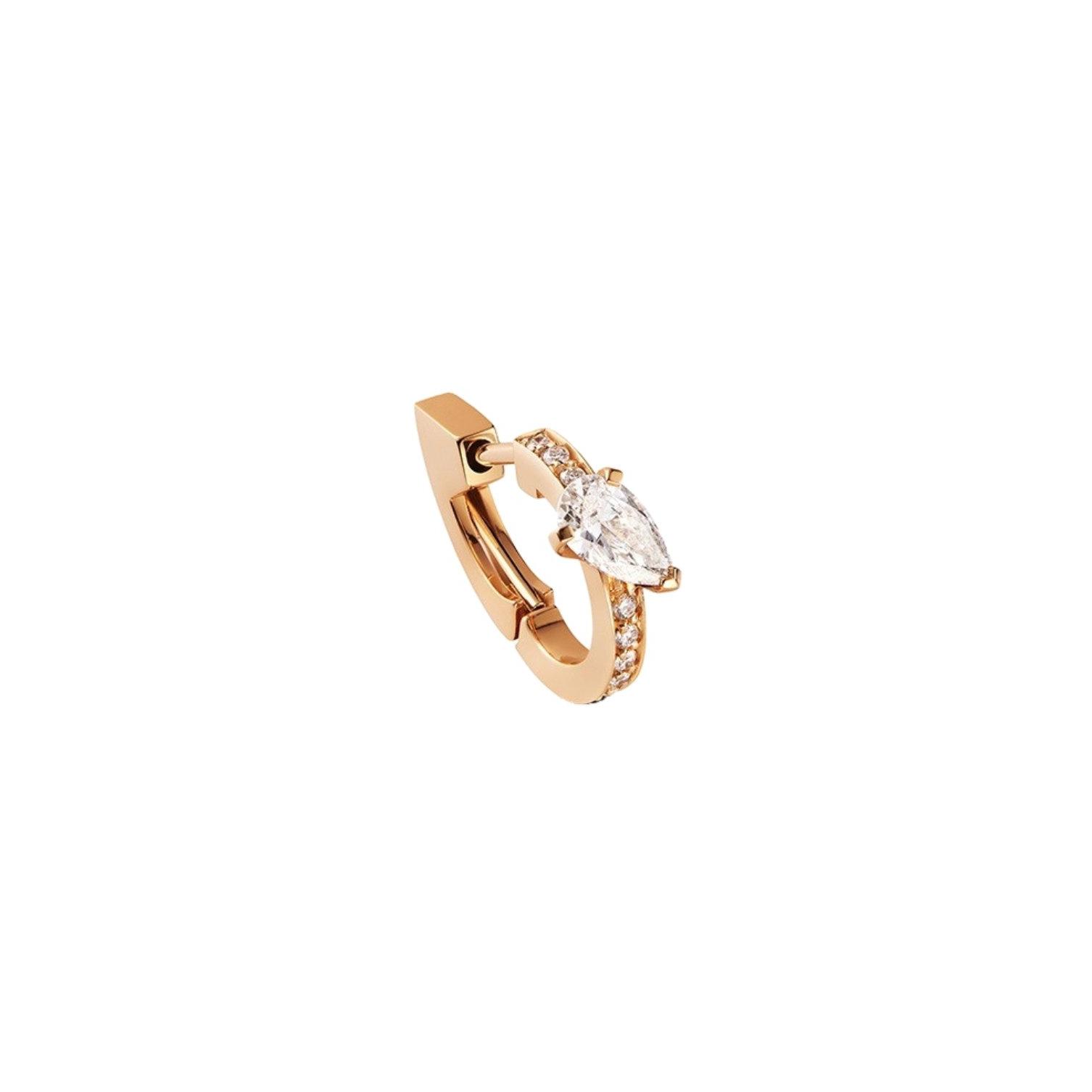 Boucles d'oreilles Repossi Serti sur Vide en or rose et diamants