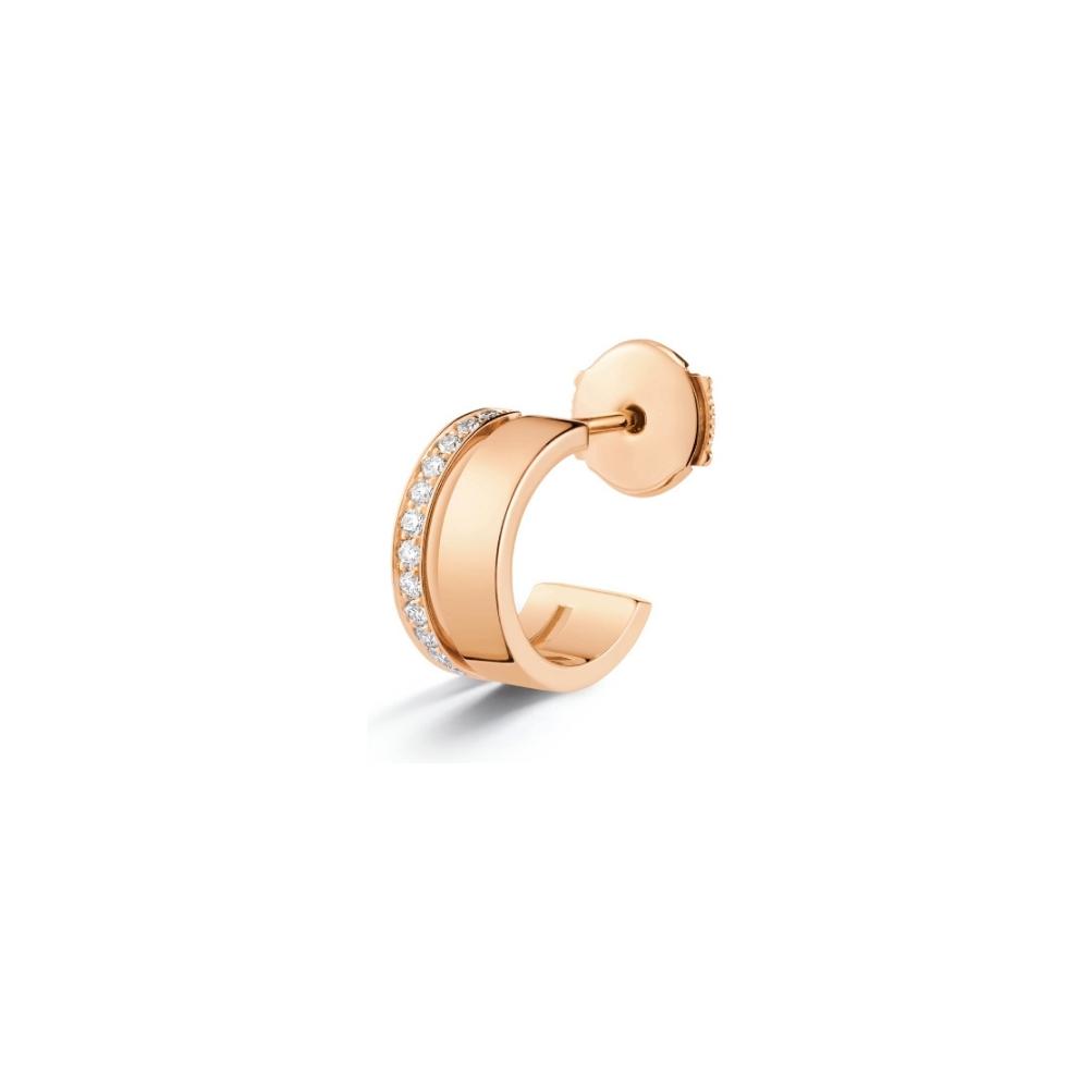Mono boucle d'oreille gauche Repossi Berbere en or rose et diamants