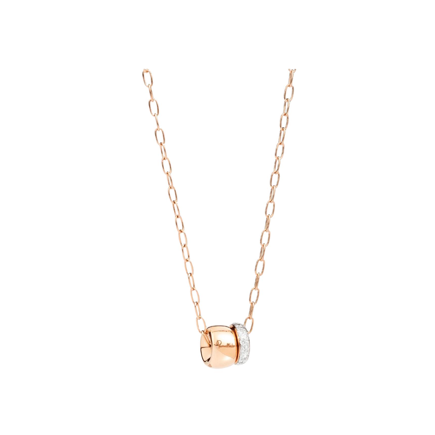 Collier Pomellato Iconica en or rose et diamants