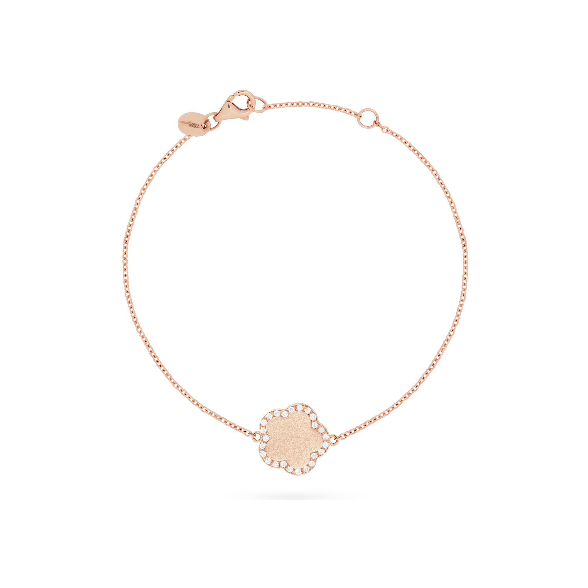 Bracelet Cesare Pompanon Fiore di Mamma en or rose et diamants