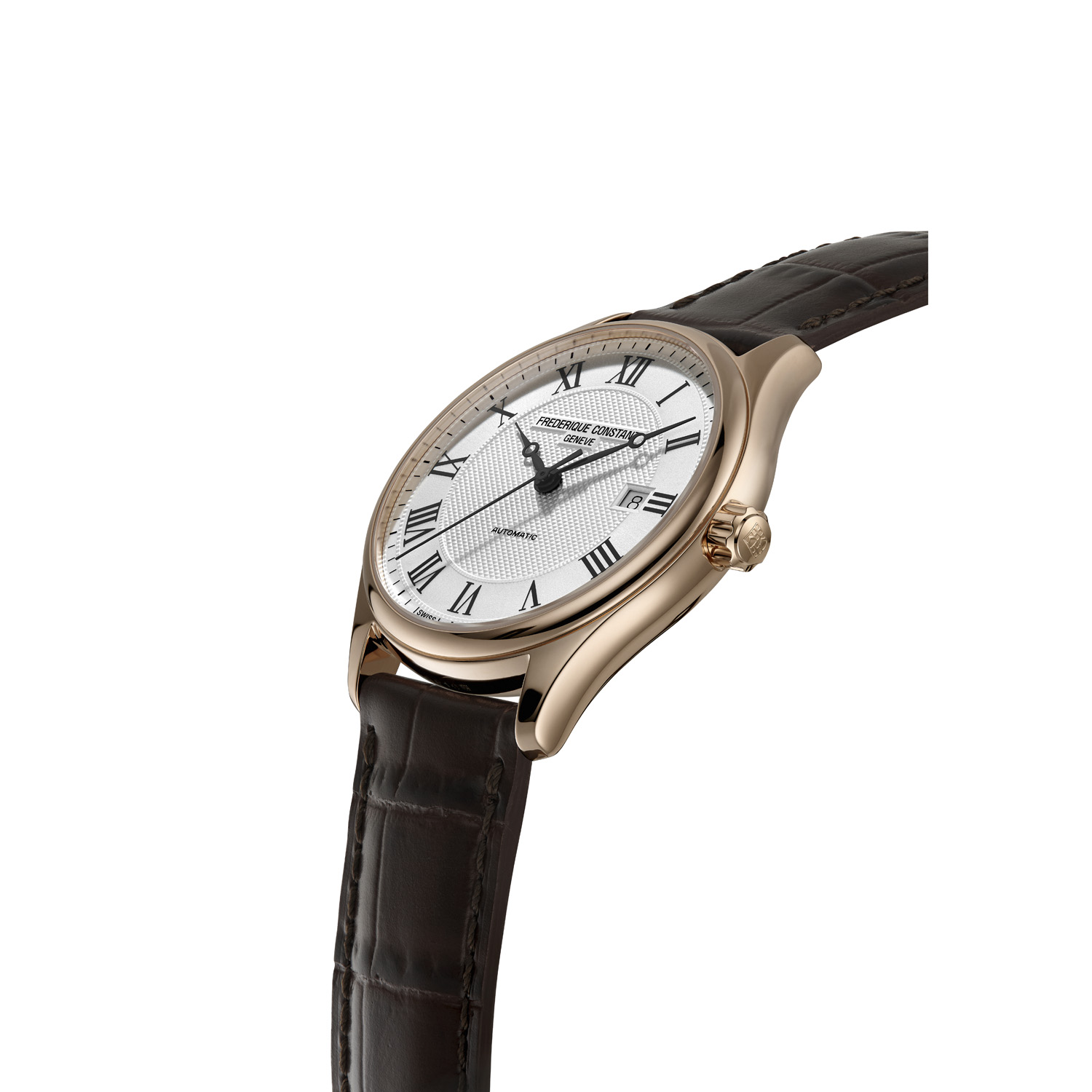 Montre Frédérique Constant Classics Index Automatic bracelet Cuir façon crocodile FC-303MC5B4