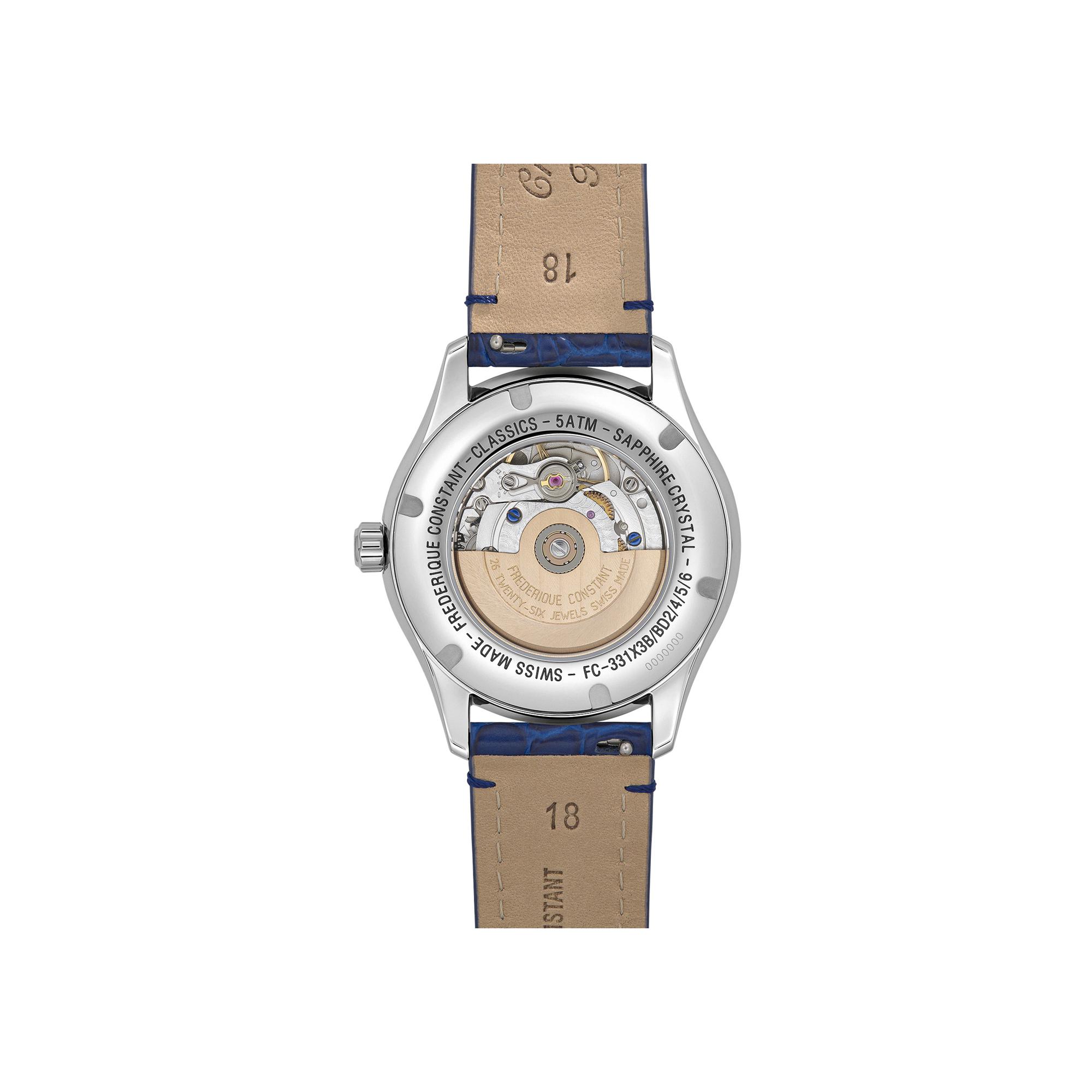 Montre Frédérique Constant Classics Elegance Luna bracelet Cuir façon crocodile FC-331MPWND3B6