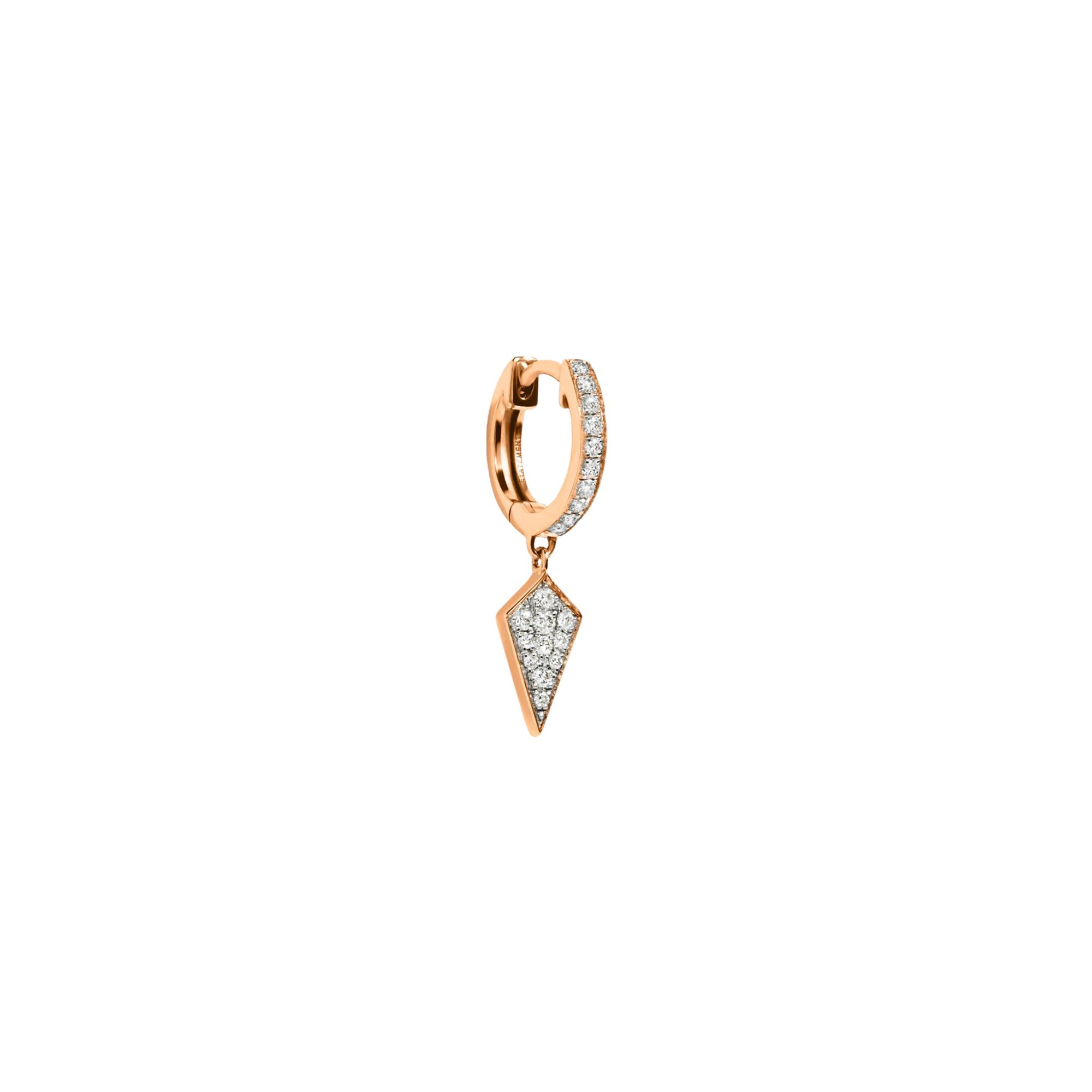 Boucle d'oreille STATEMENT Paris Stairway en or rose et diamants