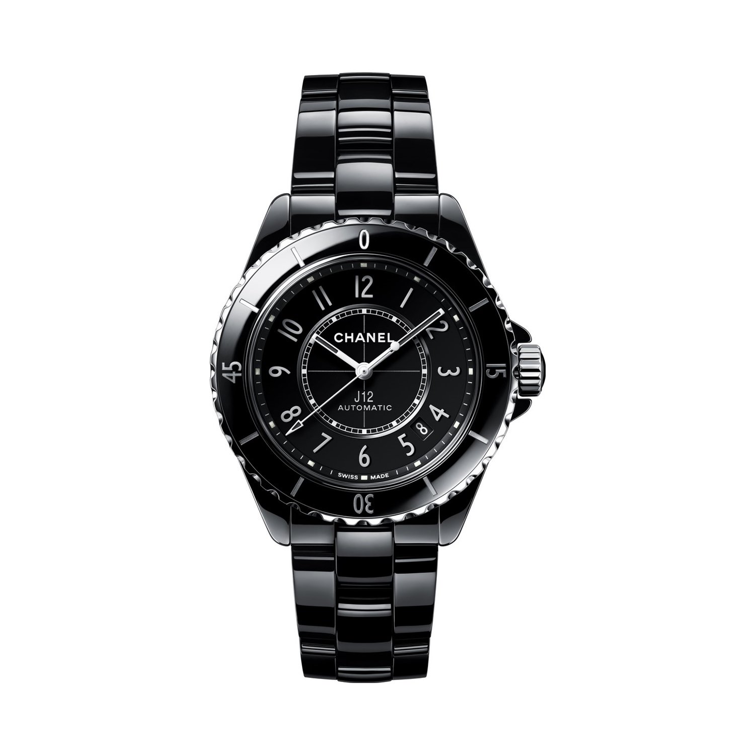 Montre CHANEL J12 Calibre 12.1, 38mm bracelet Céramique H5697