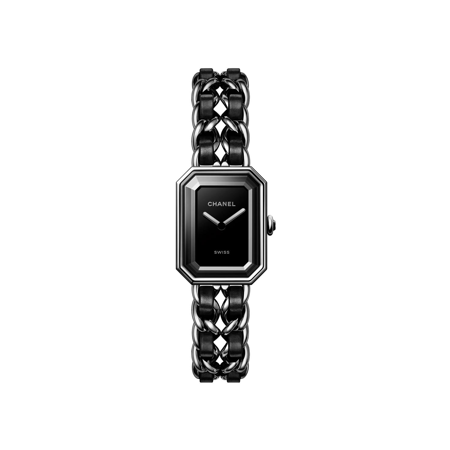 Montre CHANEL Première Chaîne Iconique bracelet Acier/Cuir H7022