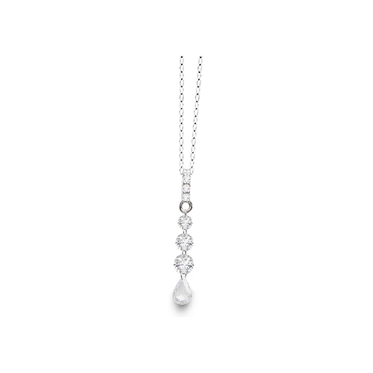 Collier Raynal Suspendu en or blanc et diamants