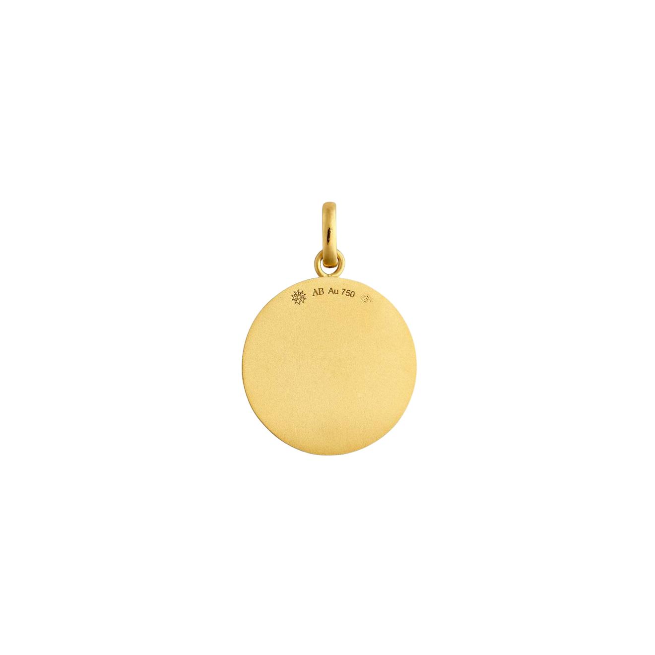Médaille Arthus Bertrand Vierge à l'Auréole en or jaune satiné