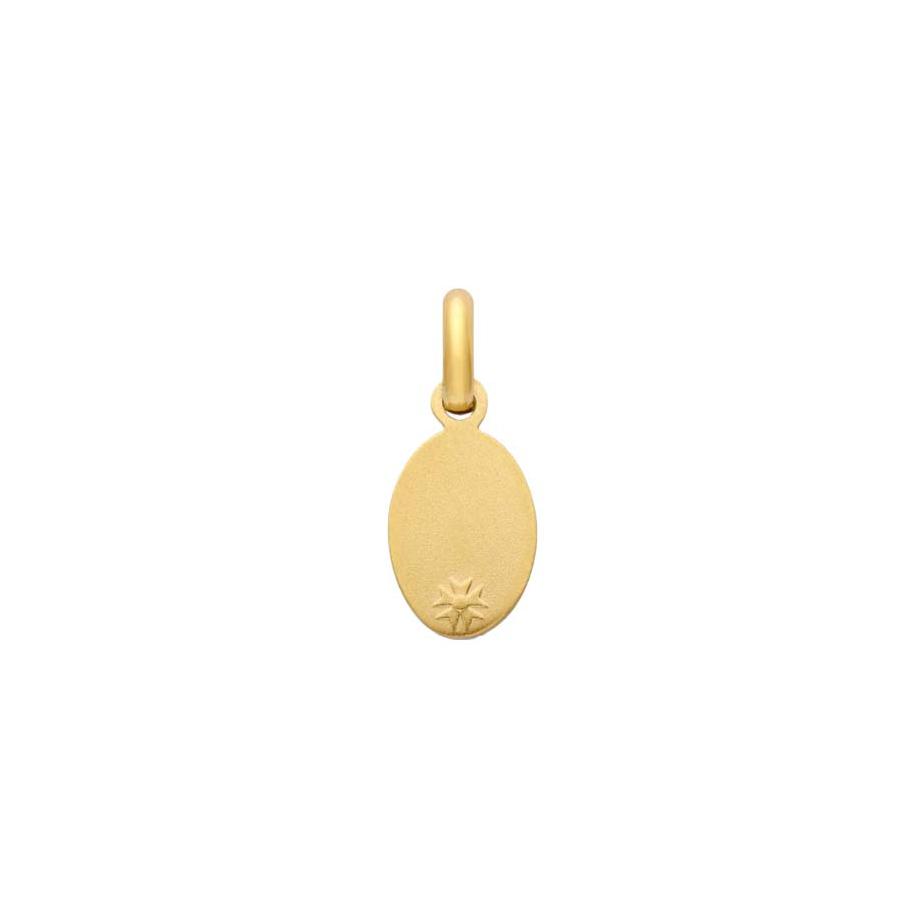 Médaille Arthus Bertrand Ma Mini Médaille Lettre A en or jaune satiné, 10 mm