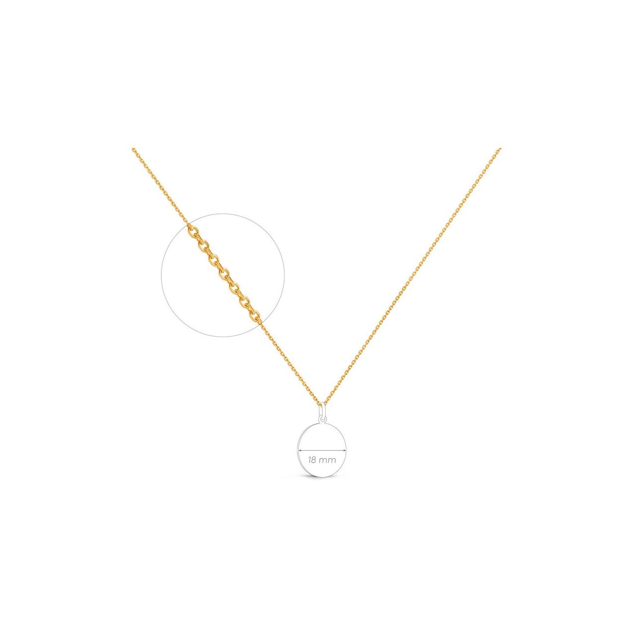 Chaine Forçat Limé Arthus Bertrand en or jaune