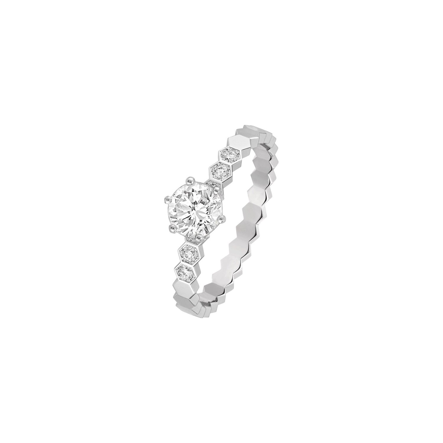 Solitaire Chaumet Bee de Chaumet en or blanc et diamants
