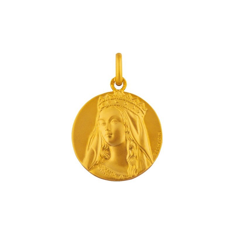 Achat Médaille Arthus Bertrand Notre Dame De Grâce F Mince 18 Mm Or Jaune Sablé Beaumont And Finet 