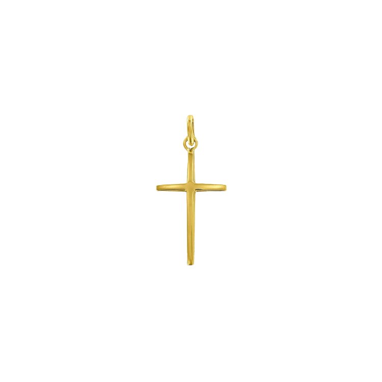 Pendentif Arthus Bertrand Croix arrondie ajourée or jaune