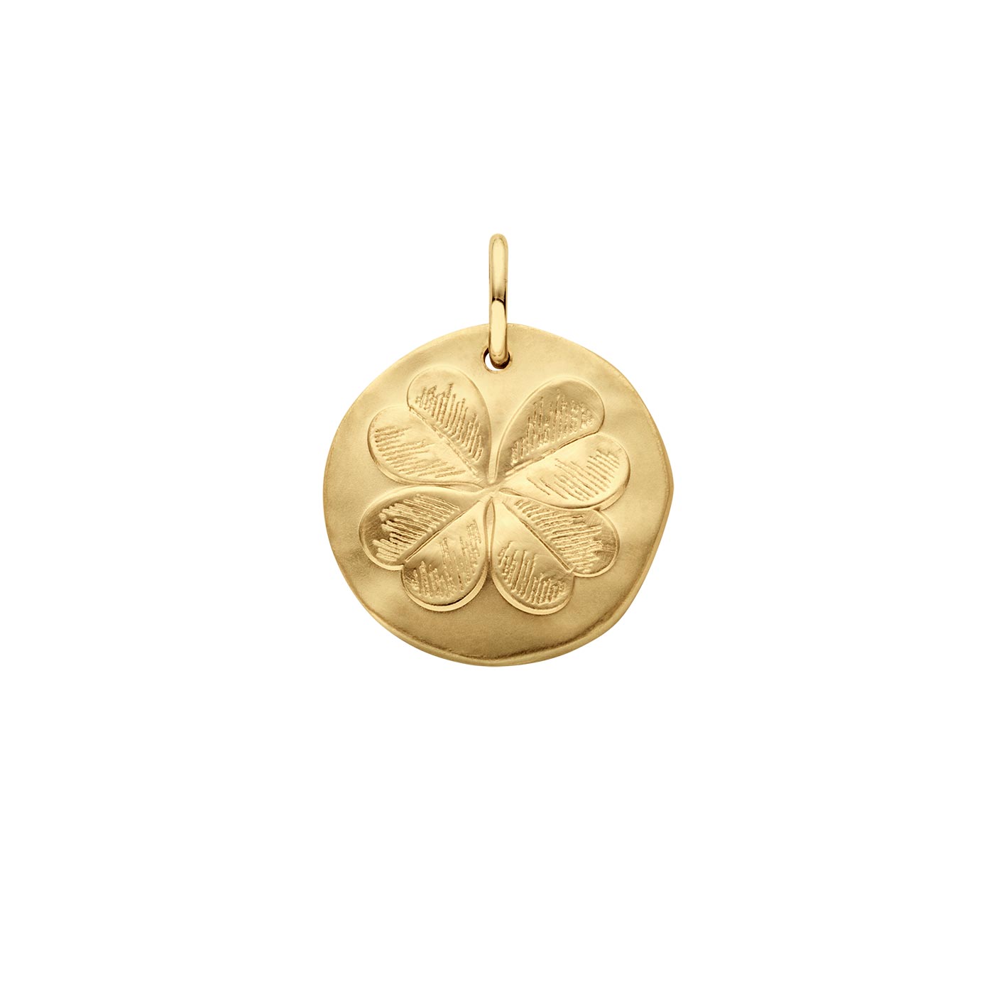 Médaille Arthus Bertrand Trèfle 16mm Or Jaune