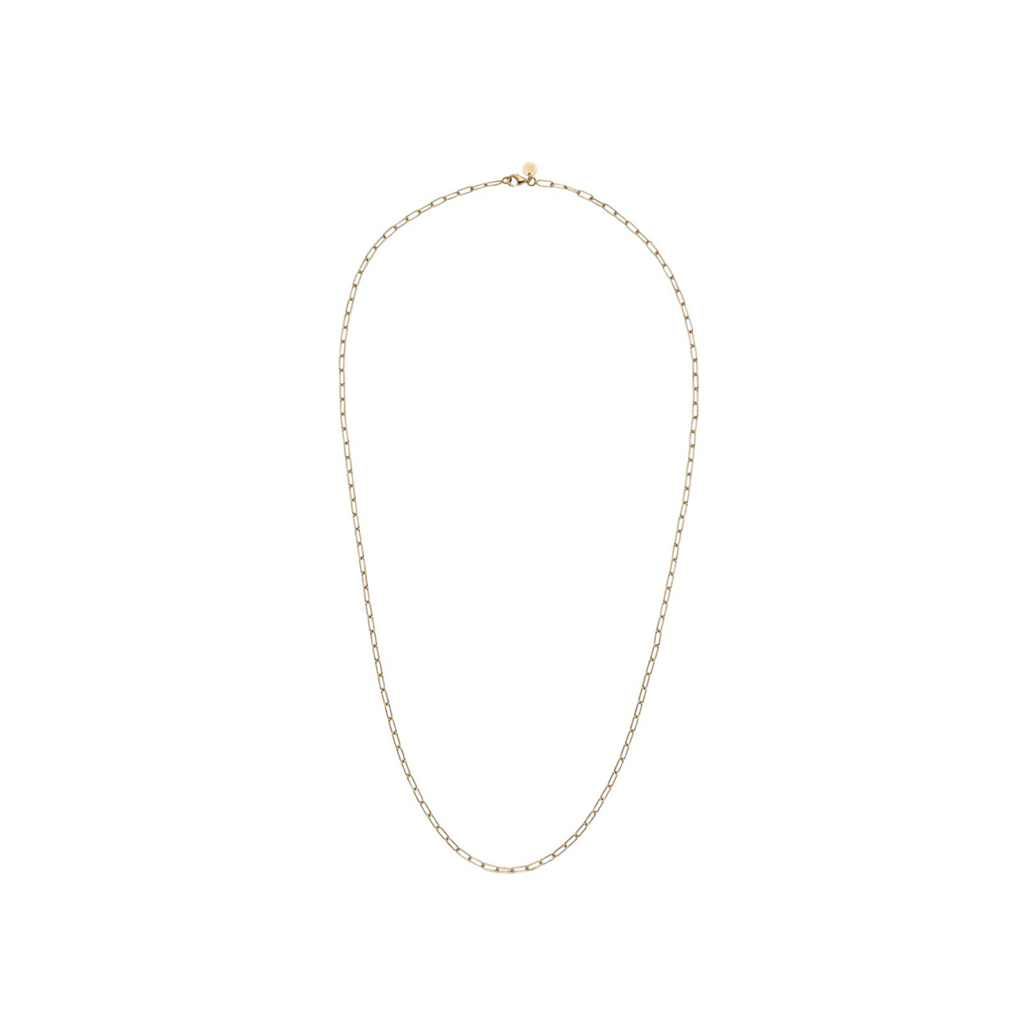 Collier chaîne maille rectangulaire Arthus Bertrand en or jaune poli, 60cm