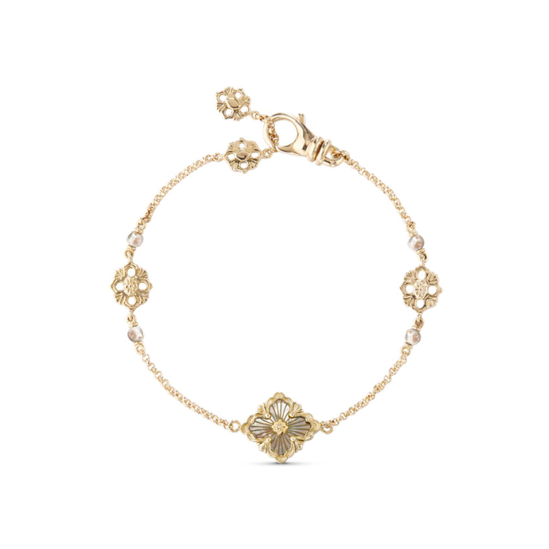 Bracelet Buccellati Opera Tulle en or jaune et gris
