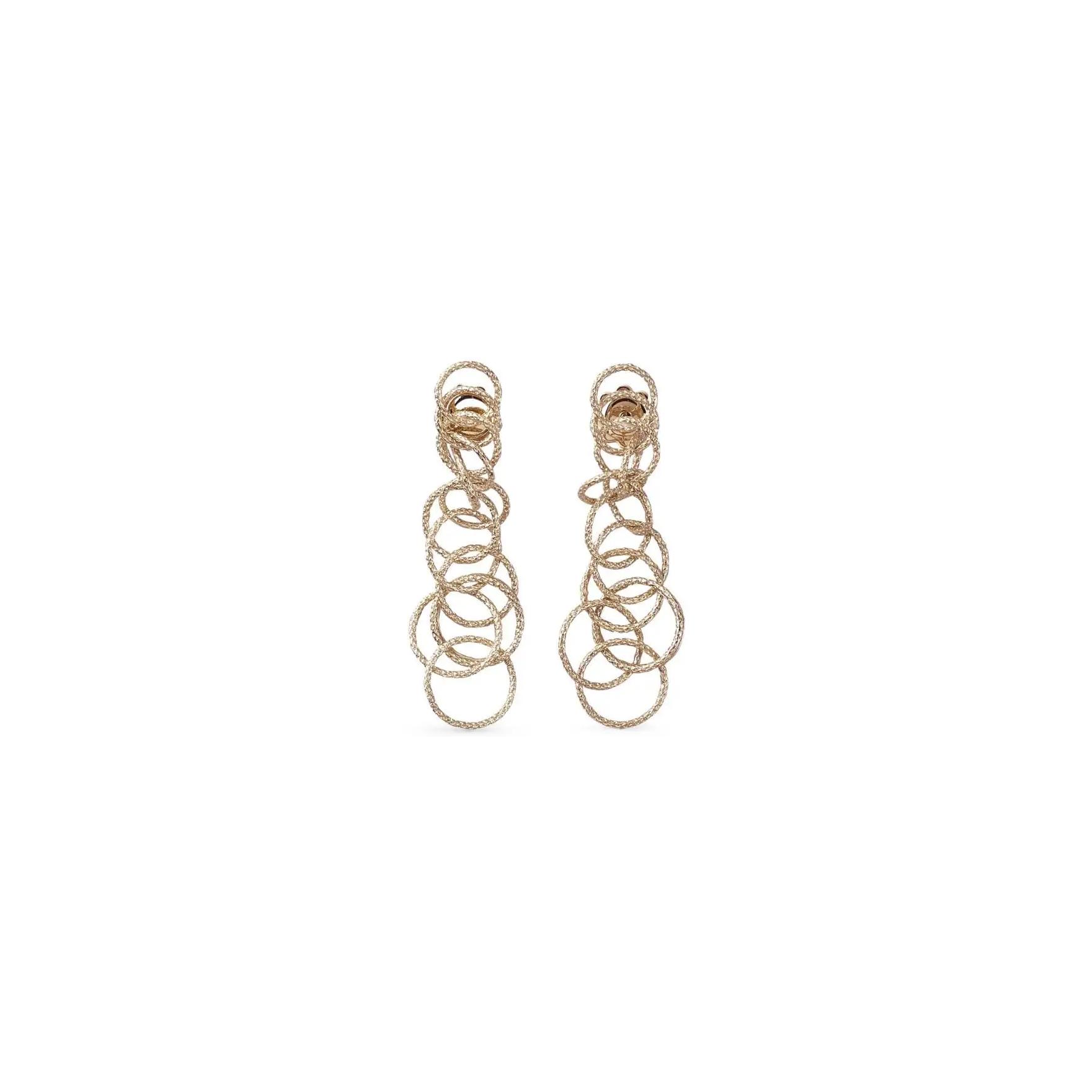 Boucles d'oreilles Buccellati Hawaii en or rose