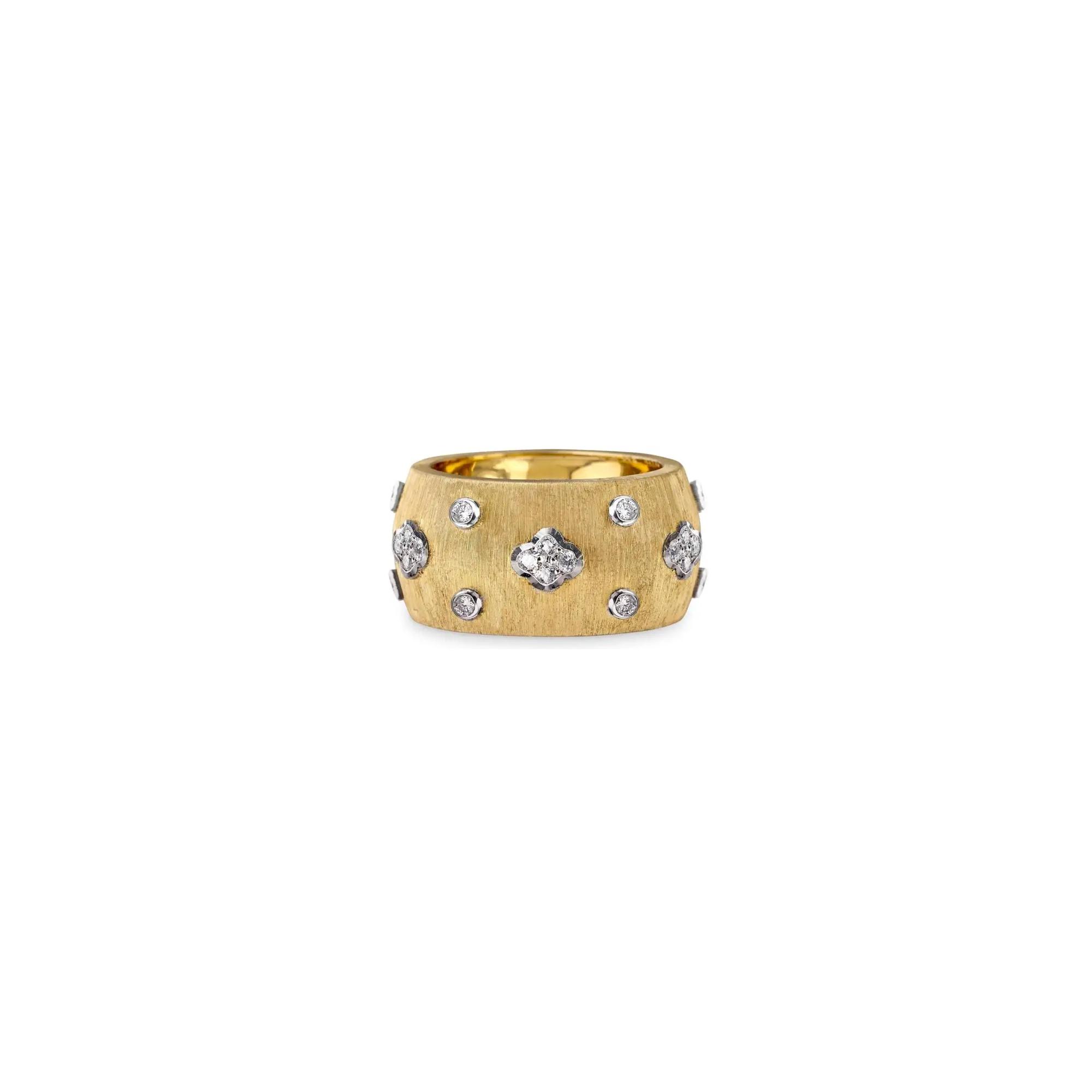 Bague Buccellati Eternelle Macri Ab en or jaune, or blanc et diamants