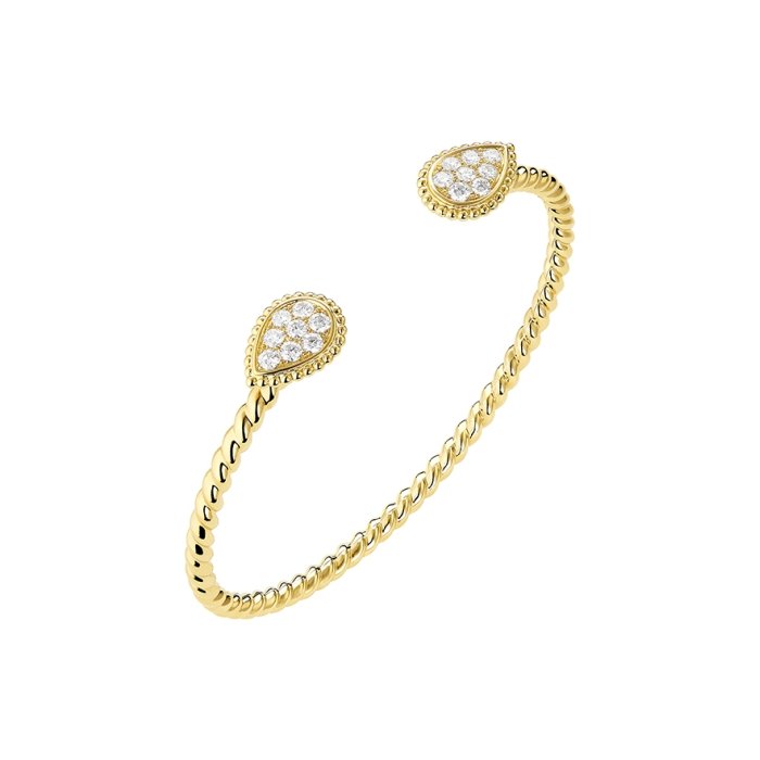 Achat Bracelet Boucheron Serpent Bohème pavé de diamants ronds, sur or
