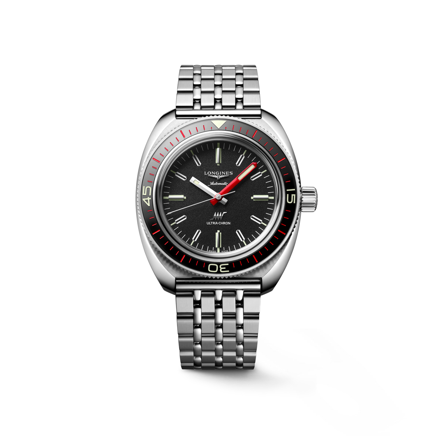 Montre Longines Ultra-Chron L2.836.4.52.6 bracelet Acier L2.836.4.52.6