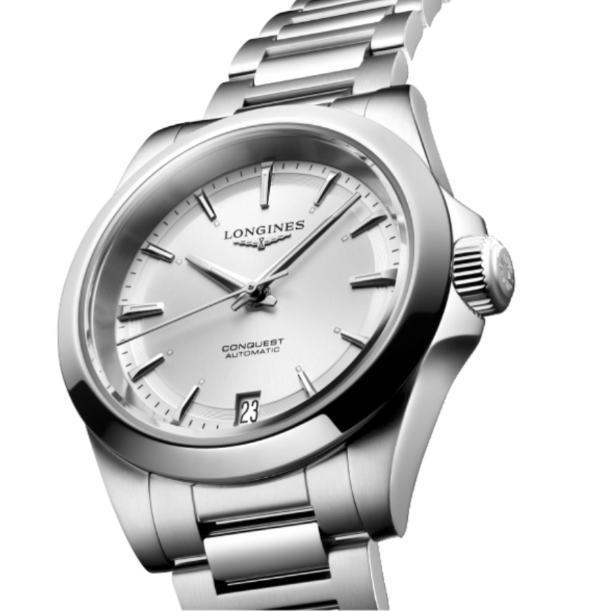 Montre Longines Conquest L3.430.4.72.6 cadran Argent bracelet Acier L3.430.4.72.6