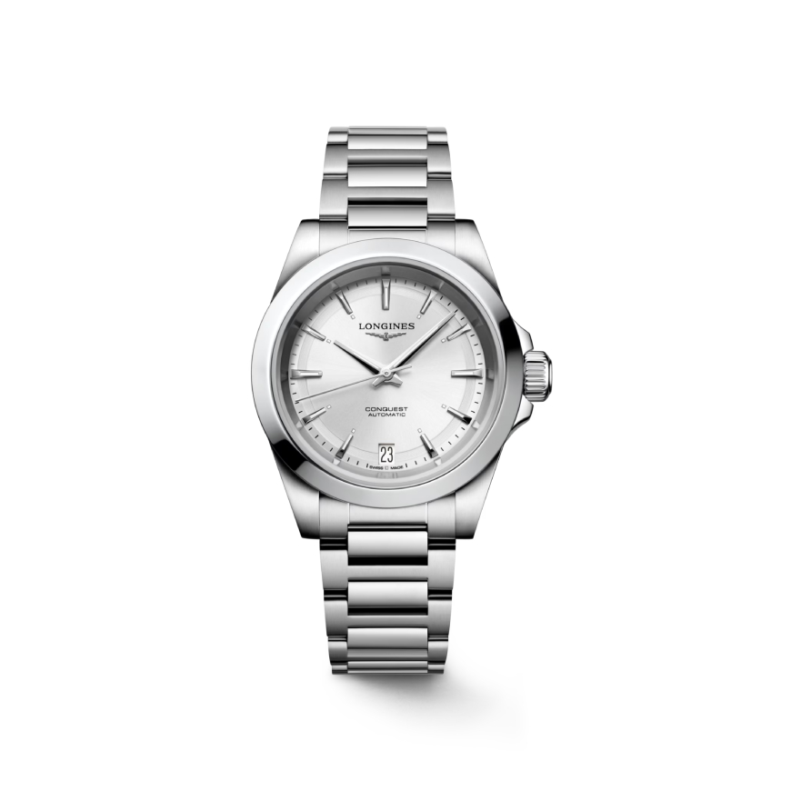 Montre Longines Conquest L3.430.4.72.6 cadran Argent bracelet Acier L3.430.4.72.6